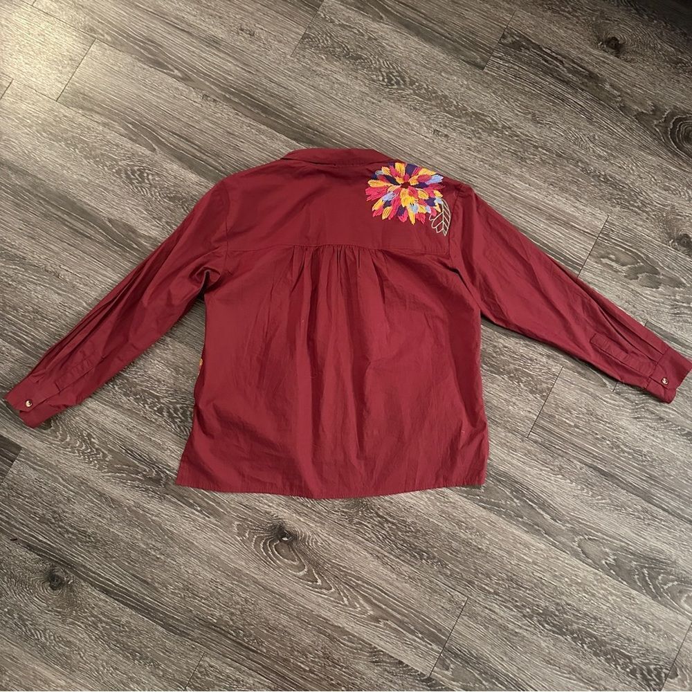 Maeve Embroidered Button Down - Picture 8 of 9